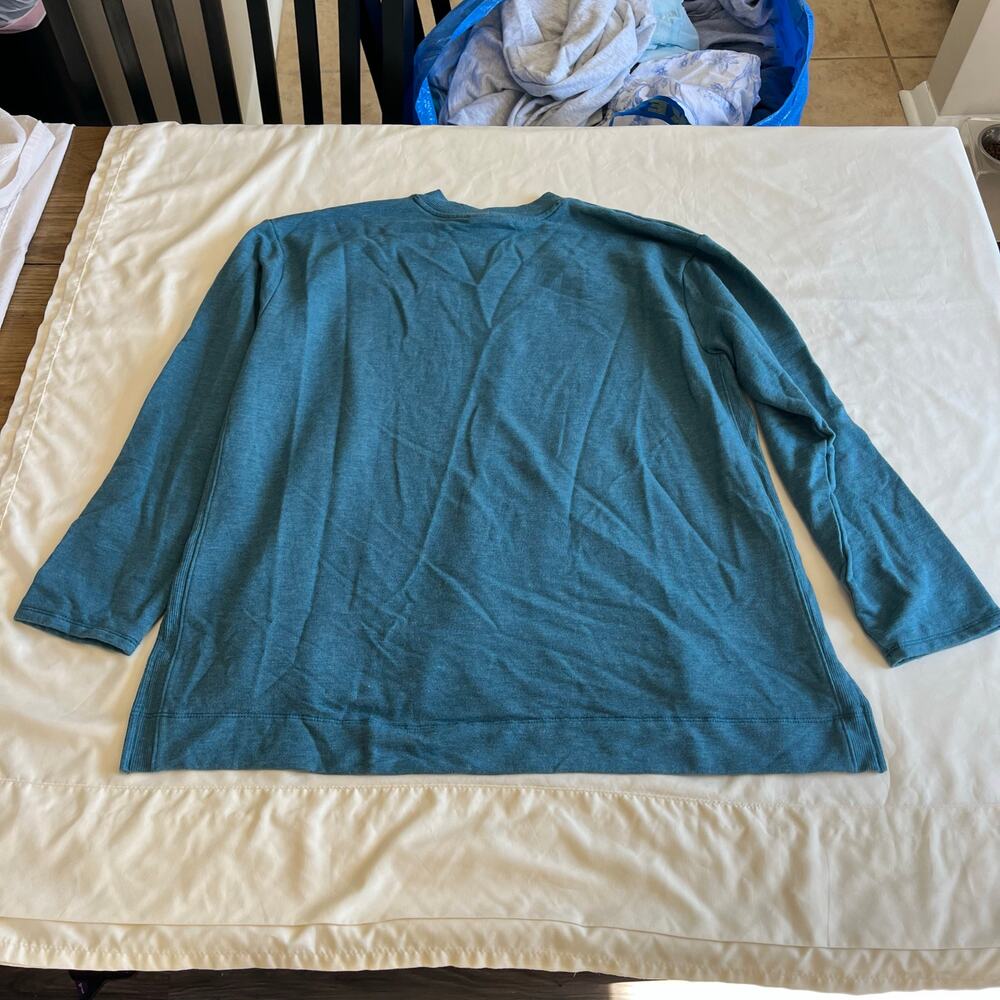 J Jill Soft Modal Long Sleeve Top Sz L Casual Lounge Soft - Picture 5 of 8